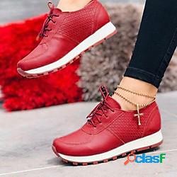 Per donna Scarpe da ginnastica Taglie forti Piatto Punta