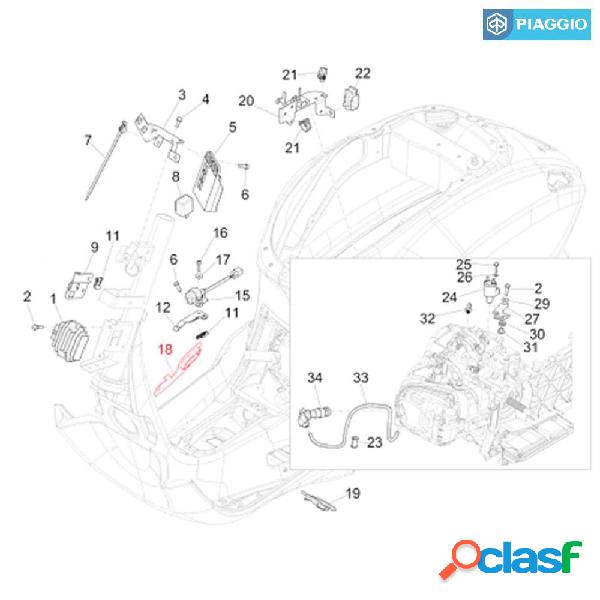 Piaggio pi680140 attacco bobina