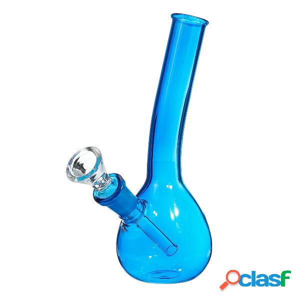 Pipa da fumo in vetro pesante con doppio percolatore ad