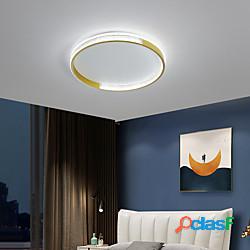 Plafoniera design cerchio 55 cm led stile nordico metallo