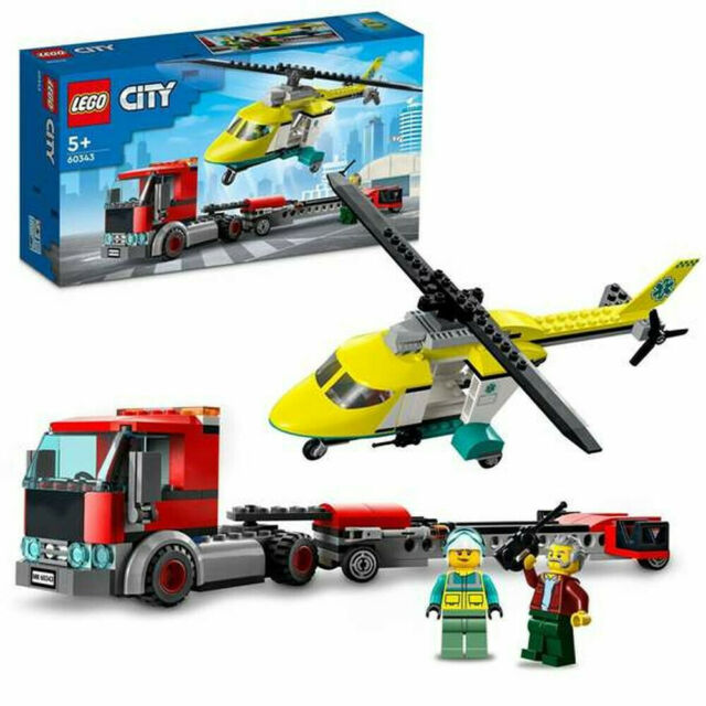 Playset Lego City Rescue Helicopter Transport 