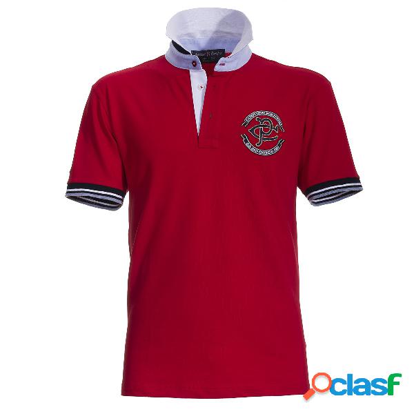 Polo Canottieri Portofino President (Colore: rosso, Taglia: