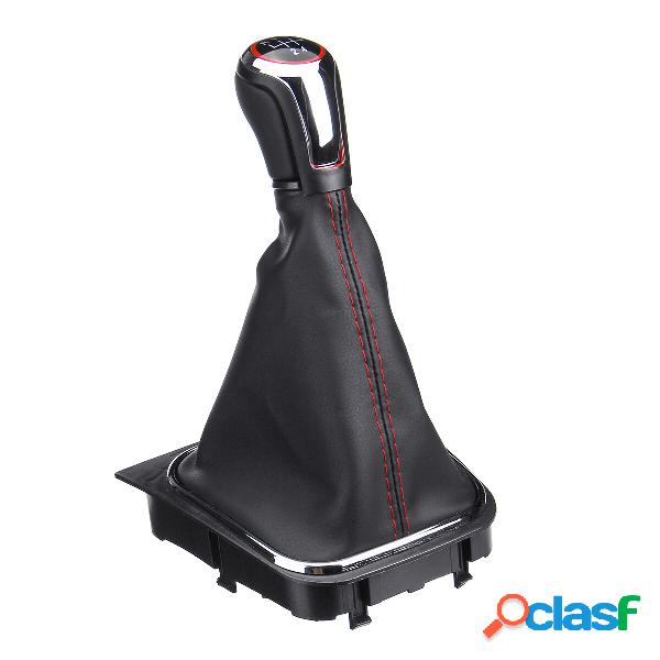 Pomello del cambio a 5 velocità Wirh Boot Cover per VW Golf