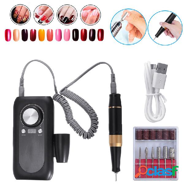Portable USB Electric Chiodo Art Tips Polish Manicure Drill