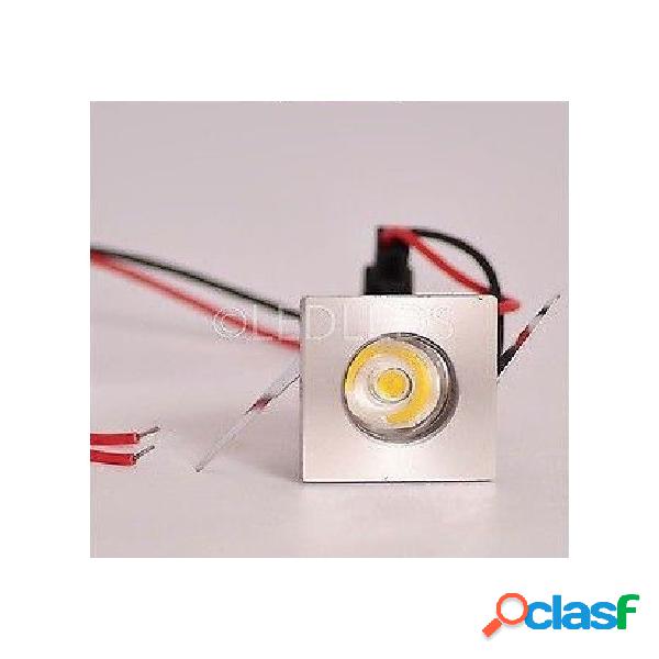 Punto luce faretto led incasso 1 led 1W luce calda 220V