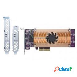 Qnap dual m.2 pcie ssd expansion card up to two m.2