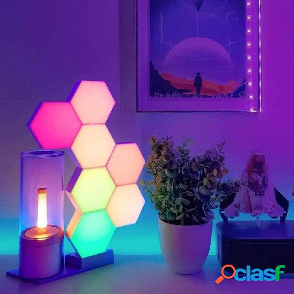 RGB LED Quantum lampada Sensore tattile a luce esagonale