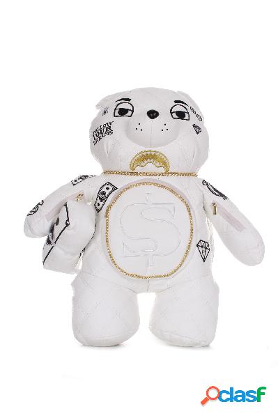 RIVIERIA WHITE GOLD BEAR BACKPACK