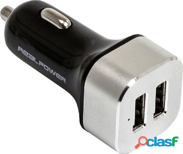RealPower 176635 176635 Caricatore USB Automobile Corrente