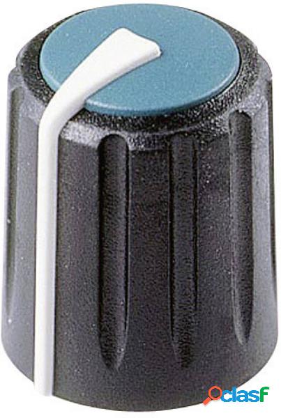 Rean AV F 317 S 096 Manopola rotativa Nero, Blu (Ø x A) 17
