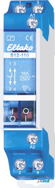 Relè a impulso Guida DIN Eltako S12-110-24V 1 NC, 1 NA 230