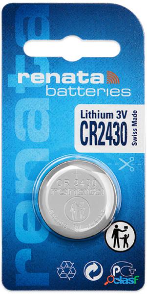 Renata CR2430 Batteria a bottone CR 2430 Litio 285 mAh 3 V 1