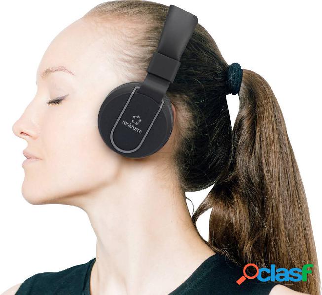 Renkforce RF-BTK-100 HiFi Cuffie On Ear Bluetooth, via cavo