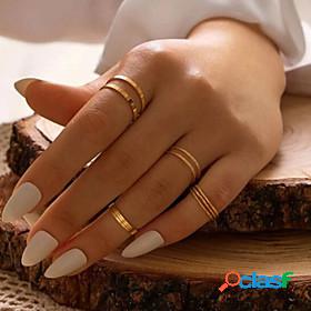 Ring Classic Gold Alloy Joy Simple Elegant Fashion 1 set One