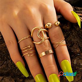 Ring Classic Gold Alloy Natural Fashion Holiday 1 set One