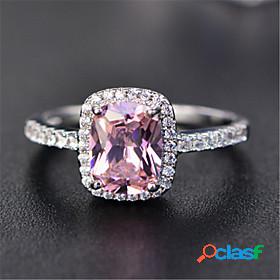 Ring Crystal Green Purple Pink 18K Gold Plated 1pc Stylish
