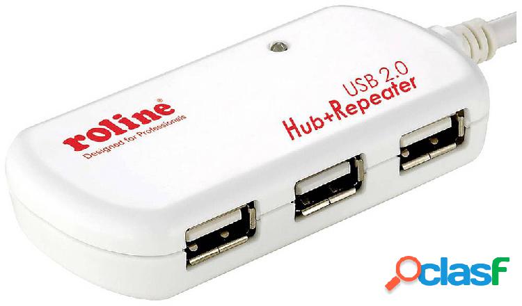 Roline 12.04.1085 Hub USB 2.0 Bianco