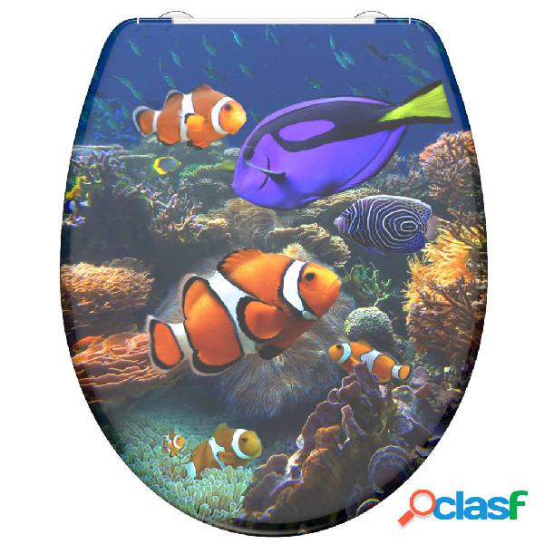 SCHÜTTE Tavoletta WC Duroplast Chiusura Rallentata SEA LIFE