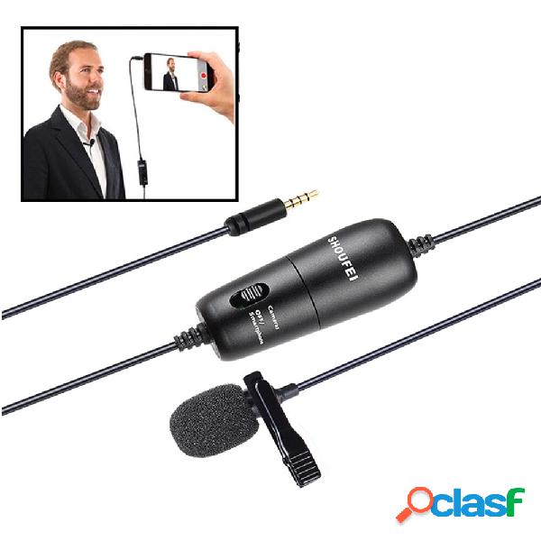 SHOUFEI S2 Professionale Microfono 6M Lavalier Stereo Audio