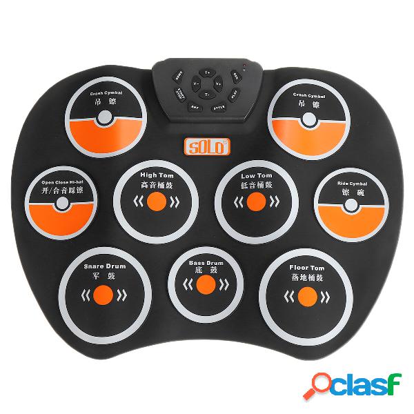 SOLO Desktop Drum Portable Silicone Tamburo elettronico a