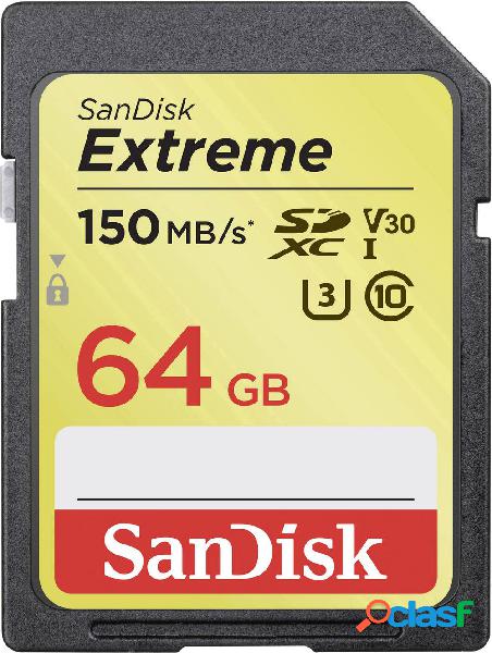 SanDisk Extreme® Scheda SDXC 64 GB Class 10, UHS-I,