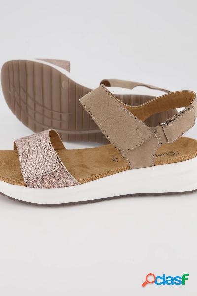 Sandali in pelle scamosciata Caprice con chiusura a strappo,