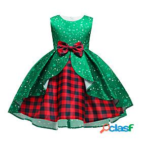 Santa Suit Dress Kids Girls Christmas Christmas Polyester