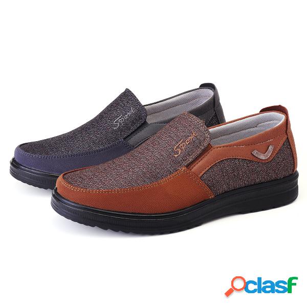 Scarpe casual da uomo Scarpe con punta tonda in pelle