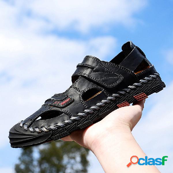 Scarpe da uomo in pelle crosta di mucca da esterno