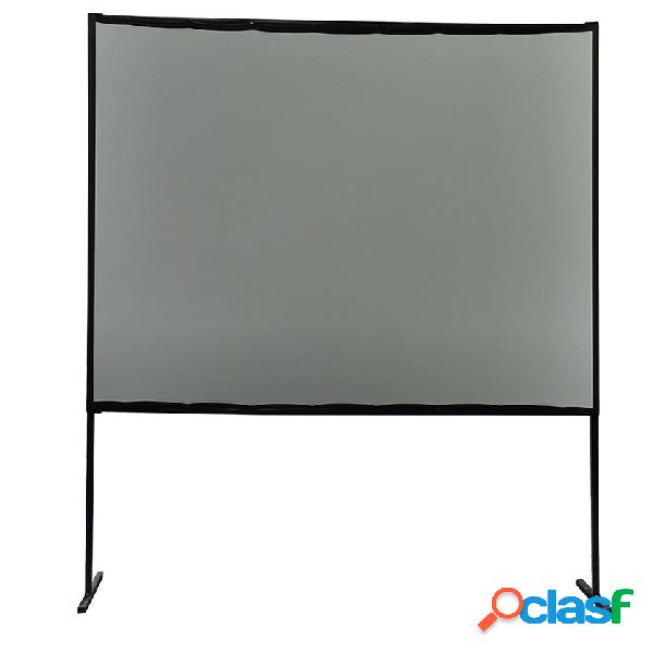 Schermo per proiettore con supporto 100 Pollici PVC grigio