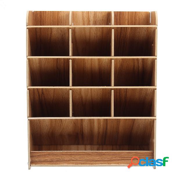 Scrivania in legno Organizzatore Portapenne multifunzione