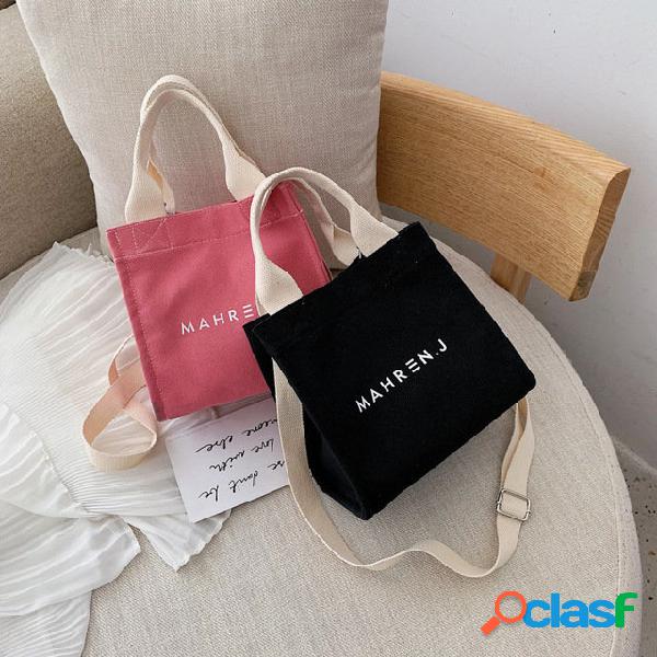 Season Fashion Casual Canvas Borsa Female New Simple