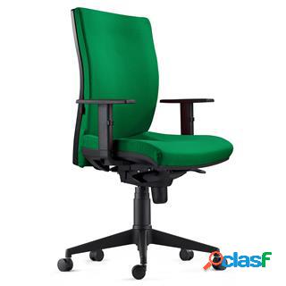 Sedia Ergonomica KEVIN, in Tessuto color Verde