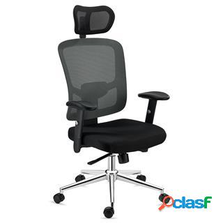 Sedia Ergonomica MARKO, Poggiatesta e Sostegno Lombare,