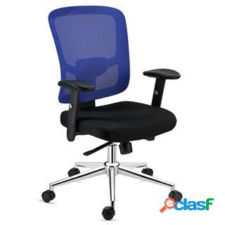 Sedia Ergonomica MARKO, Sostegno Lombare, Base in Alluminio,