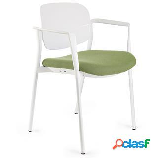 Sedia per sala dattesa ERIC colore Verde
