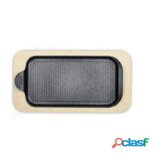 Set Piastra Fingergrill con vassoio in legno, linea