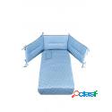 Set Piumone Letto 4 Pz Stella Converse Picci Azzurro