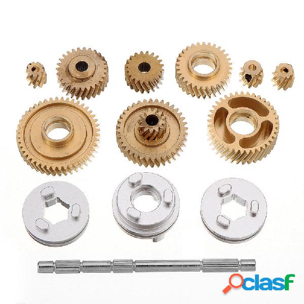 Set di ingranaggi elicoidali in metallo per RC Tamiya 1/14
