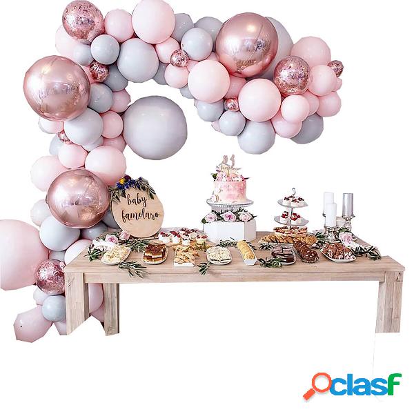 Set di palloncini macaron Palloncini ad arco di coriandoli