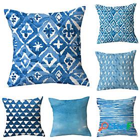 Set of 6 Throw Pillow Simple Classic 4545 cm Cushion Vintage