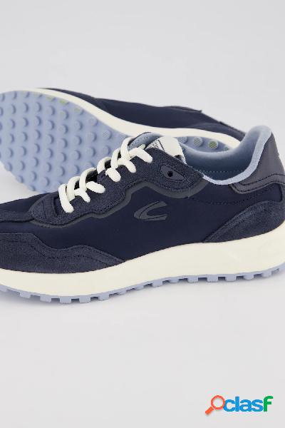 Sneakers di pelle con allacciatura, soletta sostituibile e