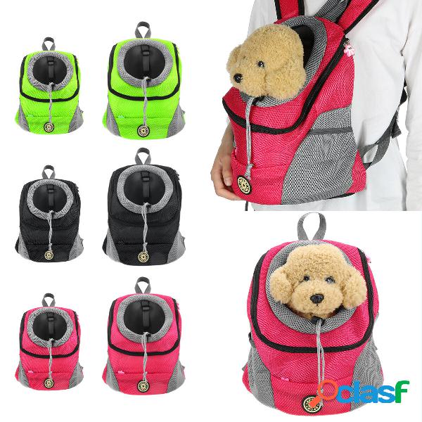 Spalla per cani da compagnia Borsa Zaino da viaggio in rete