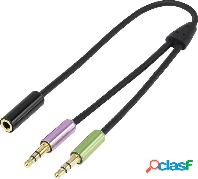 SpeaKa Professional SP-7870576 Jack Audio Adattatore a Y [2x