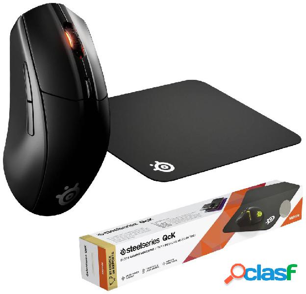 Steelseries Rival 3 Wireless, Qck Medium Bundle Mouse da