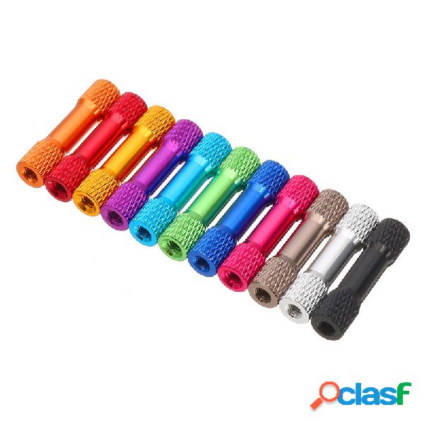 Suleve™ M3AR4 10Pz M3 25mm Distanziale Zigrinato in Lega