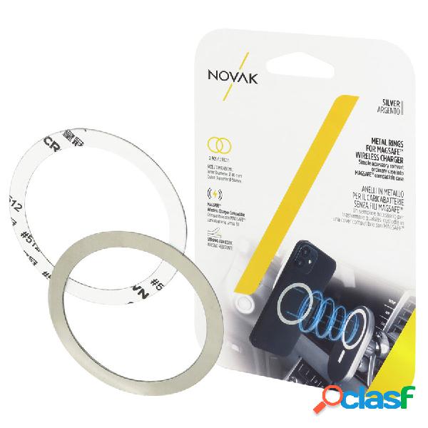 Supporto-caricabatteria wireless Anelli in metallo - NOVAK