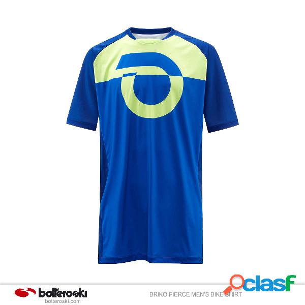 T-shirt Ciclismo Briko (Colore: blu-avio-lime, Taglia: XXL)