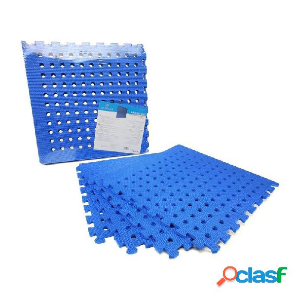 TAPPETO 4 PZ PUZZLE PIASTRELLE EVA AZZURRA PISCINA PALESTRA