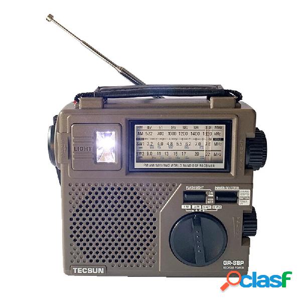 TECSUN GR-88P Digital Radio ricevitore Luce di emergenza